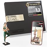 NEOLYMP Balance Pad - Rutschfestes Gleichgewichtstrainer für Physio & Reha - Balance Kissen Gelenkstärkend, Schweißfest, Elastisch - Ideal für Yoga, Gym & Zuhause (Balance Pad schwarz 40 x 33 cm)