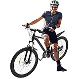 BYUAK 26 Zoll Faltrad, Erwachsenenrad 21-Gang Schaltung Schnellfaltsystem, Höhenverstellbar Klappfahrrad, Perfekt für Pendler Stadt und Camping für 165-185 cm Damen und Herren Schwarz