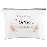 Oma Geschenk, Geschenke Für Oma, Elegante Kosmetiktasche, Schminktasche Mit Reisegröße, Ideales Geschenkset Zu Weihnachten, Geburtstag Und Besonderen Anlässen
