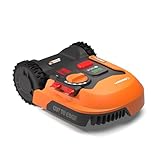 WORX Landroid WR169E Mähroboter mit Begrenzungskabel für Gärten bis 300m² - AIA Navigation - App Steuerung, WLAN, Bluetooth - Cut-to-Edge - 16 cm Schnittbreite - 30-60 mm Schnitthöhe
