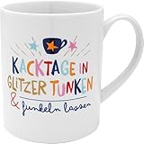 H:) PPY life Xl-Tasse Motiv 'Funklen lassen' | Großer Kaffeebcher aus Porzellan, Jumbotasse, 60 cl | lustiges Geschenk | 47376