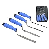 Yianyal Fugenkelle, Set mit 4 präzisen Zementmörtelkellen, ergonomisches Werkzeug zum Versiegeln von Verputzen, Renovierung, Haus, Baustelle