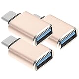 KONTONTY 3St Typc-Adapter USB-c-Adapter für Laptop USB-C-Buchse USB-C-auf-USB-C-Adapter USB-C- USB- Adapter USB-Adapter USB-c zu USB Adapter Konverter für Computer Legierung Golden
