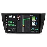 KECONSING [6G+128G] IPS 9' Android 14 Autoradio Für BMW E90/E91/E92/E93 2005-2012 mit navi Octa Core-[Eingebauter 4G LTE/DAB+/CarPlay/Android Auto/DSP/GPS/Bluetooth 5.0/WLAN/USB/AHD/360 Camera