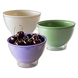 Gemüsewaschbecken 2-in-1 Drainage, 3 x kleine Siebbox - Doppel-Paste Filz für Beerenspüle, Obstaufbewahrungsbehälter
