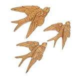 Gatuida Vintage Resin Schwalben Wandskulptur Vogel Wanddeko Großer Kleine Langlebig Elegant Handgefertigt für Wohnzimmer Schlafzimmer Büro Rustikal und Zeitlos