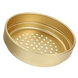 VANZACK Aluminiumlegierung Dampfgarer Einsatz Rund mit Gleichmäßigen Löchern Hitzebeständig Spülmaschinenfest für Reiskocher und Küchenutensilien für Gemüse Eier Kartoffeln und Mehr