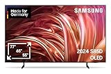 Samsung OLED 4K S85D Fernseher 55 Zoll, TV mit Neural Quantum 4K AI Gen2 Prozessor, OLED HDR, Contour Design, 4K Upscaling, Smart TV, KI TV, GQ55S85DAEXZG, Deutsches Modell [2024]