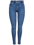 ONLY Damen Onlpower Mid Push Up Rea2981k Noos Skinny Jeans, Lightbluedenim, L 30L EU