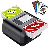 OBLITZON Automatischer Kartenmischer Elektrisch Kartenmischmaschine - 2000mAh USB-C Wiederaufladbar für 1-2 Decks | Geräuscharm mit Auto/Manuell Modus | Phase 10, Poker, UNO, Blackjack Kompatibilität