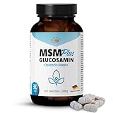GOLDEN PEANUT MSM plus 120 Tabletten, ideale Kombination aus Methylsulfonylmethan, Glucosamin, Chondroitin, Vitamin C, Monatspackung