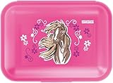 SIGG - Kinder Brotdose 1L - Viva Lunchbox Horse & Flower - Federleicht - Spülmaschinenfest Mikrowellengeeignet - BPA-frei - Ideal Für Die Schule - Pink - 1L