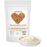 Mandelmehl entölt, 750g echtes Mandelmehl aus spanischen Mandeln zum Backen, vegan und glutenfrei, 750g proteinreiches Almond Flour