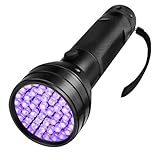 DIYEAH Lila Taschenlampe USB UV blinken Fackel Taschenlampe Schwarzlicht Aluminiumlegierung