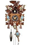 Eble Kuckucksuhr Kuckuckuhr Echtholz NEU batteriebetriebenes Quartzwerk Kuckuckruf Bemalt 22cm- 85990001