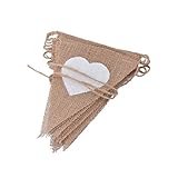 GAOSHA Mabula Flagge Wandaufkleber Liebe Herz Wimpelkette Flaggen Wimpel zum Aufhängen Ornament für Zuhause Festival Hochzeit Party Hintergrund