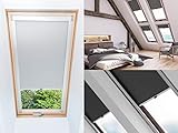 Dachfensterrollo Thermo verdunkelnd passend für Velux M06 Fenster Dachrollo Weiss Schwarz Hellgrau Dunkelgrau Natur Blau Braun (Braun)