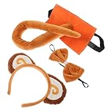 FRCOLOR 1 Satz Affenohren Stirnband Haarschmuck Für Party Cosplay-stirnbänder Affen-kostüm-kit Halloween-cosplay-zubehör Partydekorationen Tier-stirnband-kostüm Plüsch