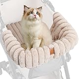 Hunde-Kissen – warme Plüsch-Matte, magnetische Schnalle, Kinderwagen-Unterlage, warmes Ruhekissen mit waschbarem Design, Haustierzubehör für Komfort, Stabilität und Sicherheit während Reisen und