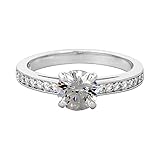 Swarovski Attract Ring, Rundschliff, Pavé, Weiß, Rhodiniert