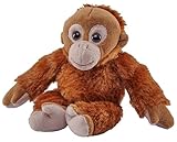 Wild Republic Pocketkins Eco Orang-Utan, Plüschtier, 12 cm, Plüschspielzeug, Hergestellt aus recycelten Materialien, Umweltfreundlich