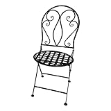 INDA-Exclusiv Gartenstuhl Balkonstuhl Terrassenstuhl klappbar mediterranes Design Klappstuhl Bistrostuhl Mosaikstuhl Eisen