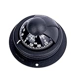 GATE 14 Nautischer Kompass für Präzisionsboote, entspiegelte Haube, 2 '80 x 42 mm, schwarz