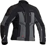 Halvarssons Vimo wasserdichte Damen Motorrad Textiljacke, schwarz/grau, 36