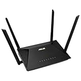ASUS RT-AX53U Home Office Router kombinierbarer Router (Tethering als 4G und 5G Router-Ersatz, WiFi 6 AX1800, Gigabit, Quad-Core CPU, USB, AiProtection)