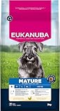Eukanuba Hundefutter Trocken mit frischem Huhn für kleine Rassen, Premium Trockenfutter für reife Hunde, 3 kg