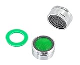 HUKITECH Wassersparstrahler (3 Stück) - bis zu 80% Ersparnis beim Wasserverbrauch - Perlator Perlstrahler Wasserhahnaufsatz