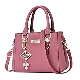 Umhängetasche für Damen, hochwertige, leichte, luxuriöse, weiche PU-Umhängetasche, modische Handtasche für Damen Elegante Schultertasche Umhängetasche Henkeltaschen (One Size)