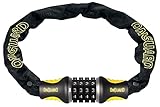 Onguard Fahrradschloss Zahlenkombination Mastiff Combo-8022, 8 x 0,8 cm, Schwarz