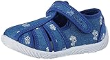 Chicco, Hausschuhe für Kinder, Kinderschuhe für den Kindergarten und, mit Praktischem Klettverschluss, Italienisches Design, Blau 1, 26 EU