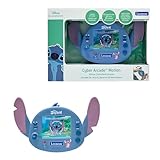 LEXIBOOK - Disney Stitch - Kompakte tragbare Cyber-Arcade-Konsole, 50 Spiele, LCD-Farbbildschirm, batteriebetrieben, JL3180D, Blue