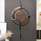 TOHOOYO Wanduhr, dekorative Wanduhren mit Pendel, leise Qualität Quarzuhr batteriebetrieben, große Uhr für Wohnzimmer, Küche, Haus, Bad, Schlafzimmer Wanddekor, 16.5 * 31.5 Zoll
