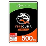 Seagate FireCuda Gaming, hybride interne Festplatte 500GB SSHD, 2.5 Zoll, SATA 6GB/s, silber, FFP, Modellnr.: ST500LXZ25