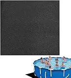 Pool Unterlage Rund Quadratisch Bodenplane Für Pool Poolmatten Schutzboden Poolunterlage Überirdische Pools Schutzmatte Pannensicheres Rahmen Pool Schutzpolster Für Hinterhof Garten Rasen (Quadrat)