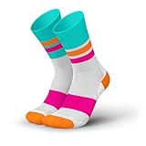 INCYLENCE ULTRALIGHT Laufsocken für Damen und Herren, atmungsaktiv und sehr dünn, 1 Paar (DE/NL/SE/PL, Numerisch, 39, 42, Regular, Regular, Tracks Cyan Pink)