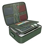 Feuerfeste Dokumentenbox, wasserdichte Datei-Organizer-Box, sichere tragbare Feuerabschließbare Aufbewahrungsboxen, zusammenklappbare Reisedokumentenhalter, Aktenaufbewahrungsboxen mit Einsätzen
