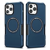 BailiTao Kompatibel mit iPhone 11 Pro, kompatibel mit MagSafe, ultradünn, stoßfest, militärischer Schutz, magnetische Handyhülle für iPhone 11 Pro, klassische Hybrid-Schutzhülle (Dunkelblau)