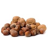 Natural Food - Walnüsse und Haselnüsse in der Schale - 2 x 2,5kg - Nussmischung, Nüsse Großpackung - Leckere Nüsse für Zwischenmahlzeit, Desserts, Müsli, Gebäck
