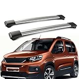 Dachträger für Peugeot Rifter 2019 2020 2021, Dachgepäckträger Fahrradträger Dachboxen Skihalter Querträger Zubehör,A
