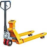 Handpumpe Palettenwagen mit elektronischer Waage, Mini-Gabelgröße 1200 mm x 550 mm/682 mm, ideal für Materialhandhabung und Transport schwerer Lasten