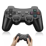 Funmo Wireless Joystick für PS3, Wireless Double Shock 6 Achsen Bluetooth Joystick Gamepad mit kostenlosem Ladekabel für PS3 Controller,Mobile Controller ﻿