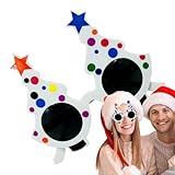 Weihnachtsbrille | Festival-Cosplay-Brille – lustige Kostüm-Brille für Weihnachten, Foto-Requisiten, Weihnachtsdekoration