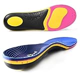 Welnove Orthopädische Einlegesohlen zur Linderung von Plantarfasziitis - Hohe Gewölbestütze für Männer und Frauen (110kg+), Sohlen für Arbeitsstiefel & Laufschuhe - Plattfüße & Überpronation -L