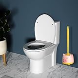 Reinigungsbürsten-Set für Badezimmer, kompakte Toilettenbürste mit Halterung | Effektiver Badreiniger im Tier-Design | flexibler und verstellbarer Bürstenkopf für ein