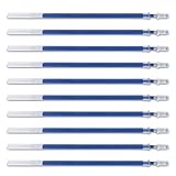 DONAU Gelkugelschreibermine Kugelschreiberminen Ersatzminen Farbe: Blau / 10 Stück (10er Pack)/ Kugeldurchmesser: 0,5 mm/Strichstärke: 0,25 mm/Wasserfeste und Nicht Verblassende Tinte