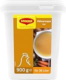 MAGGI Professional Klare Hühnersuppe, sofort löslich, Ergiebigkeit 36L, 1er Pack (1 x 900g GastroBox)